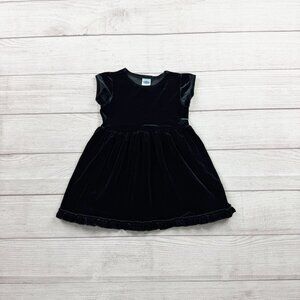 black long sleeve knit mini dress Black Velvet Dress – Golden Embroidery & Lace Neckline – Vintage Aesthetic Outfit Black(Pre-Sale 15days) / XL main image 1